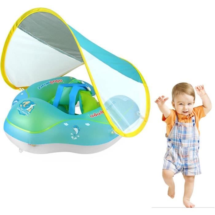 Fond Doux Et Moelleux Piscine Gonflable Bébé Avec Anneau D'Air Coloré - PVC Robuste, Tailles S/M/L, Pour Nourrissons Et Enfants