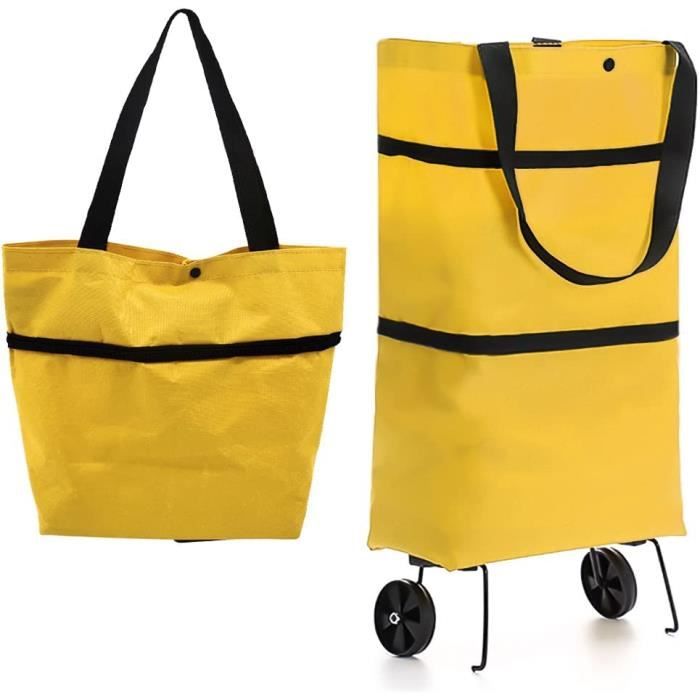 Sacs de Courses Pliable avec roulettes Chariot de Courses Pliable