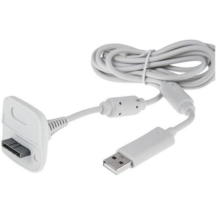 Cable de charge pour XBOX 360 longueur 1,5m Cdiscount Informatique