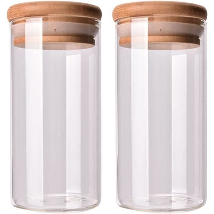 Lot De 2 Bocaux Verre UV 100 Ml Purple Legacy - Hermétique Inodore - Protection Lumière - Rechargeable Herbes Épices