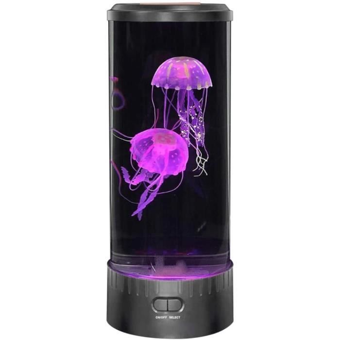 GuKKK Lampe à Lave à Méduses USB 29 Cm, 17 Changement De