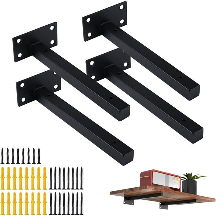 4 Pcs Équerre Étagère Support Étagere Pour Murale Fixation Supports Etagere Murale Robuste Support Angle Support Flottant Industriels Plateaux De 97092318
