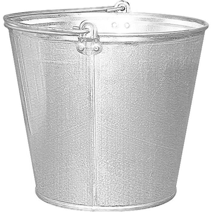 Seau Tabouret 15,5 Litres BranQ - Polypropylène Robuste - Pour Maison, Jardin, Pêche - Dimensions 31x31x28 Cm - Transparent