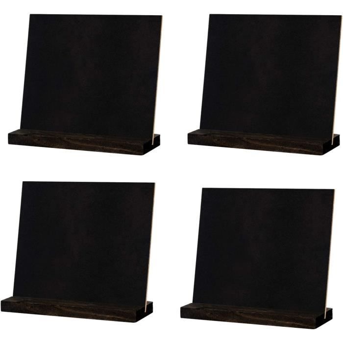 Mini Tableau Noir Sur Piquet De Jardin - 150 X 105 Mm - En Bois, Peinture Tableau Noir - Pour étiqueter Plantes, Légumes