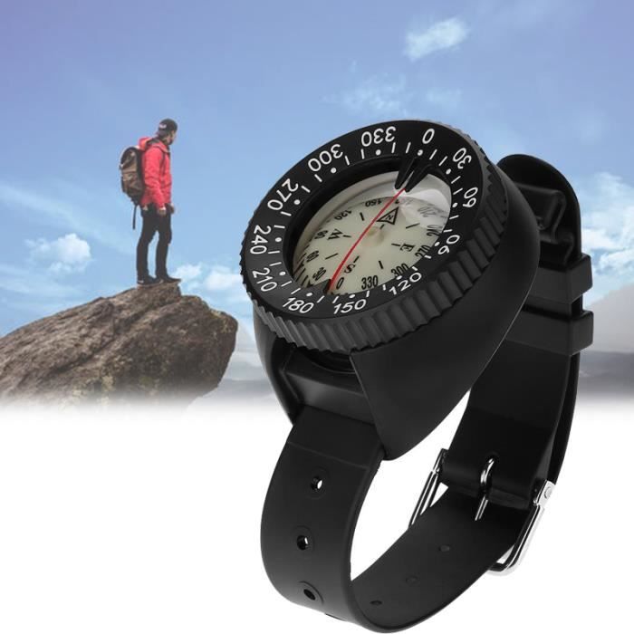 Randonnée Camping boussole Mini Montre De Poche Outil équipement extérieur Noctilucent Co