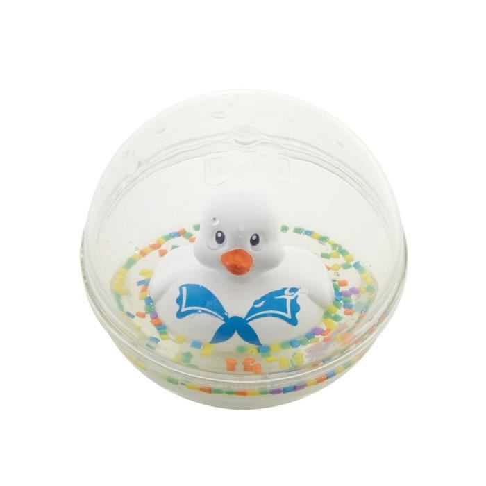 Fisher Price Balle D Eau Canard Jouet Le Bain Nouveau Ne Bebe Remplie De Petites Perles Colorees 6 Mois Plus Blanche Drd81 Cdiscount Jeux Jouets