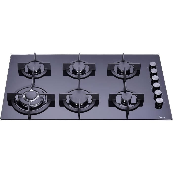 TABLE DE CUISSON GAZ Millar GH9061PB Plaques de cuisson de 90 cm en
