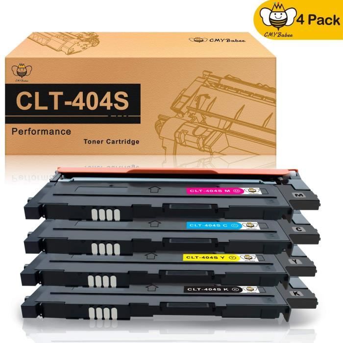 4 X Tonner Cartouches non-Original Alternative pour Samsung K404S,C404S,M404S.
