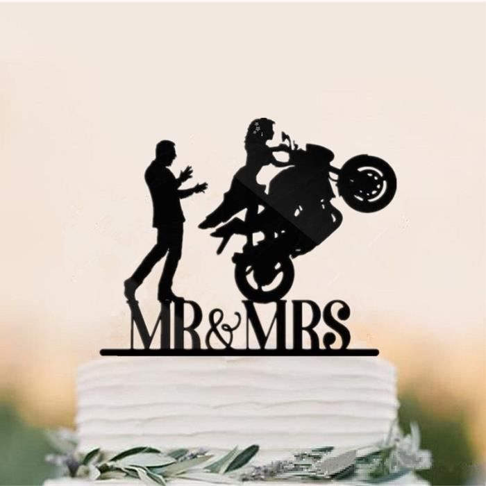 Decoration De Fete Decoration De Gateau De Mariage Moto Mixte Decoration De Gateau De Mariage Type 8 Standard Shipping Cdiscount Maison