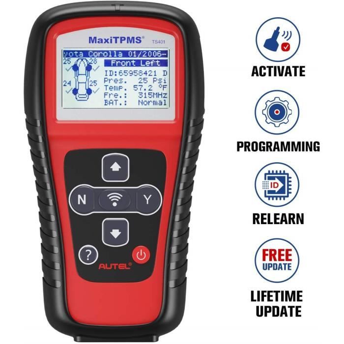 Autel MaxiTPMS® TS401 Valise de Diagnostic TPMS Système de Surveillance