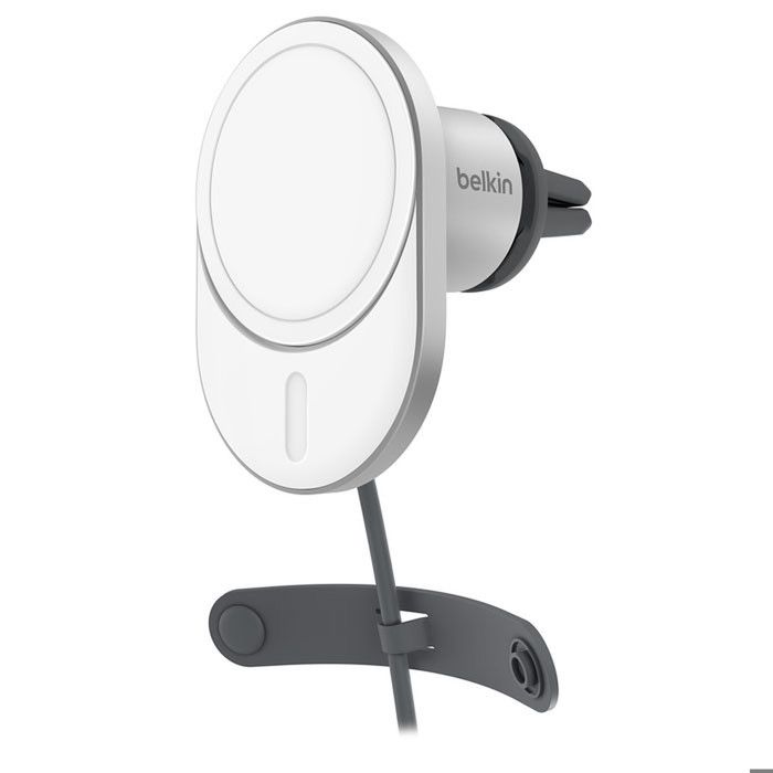 Support de chargement sans fil - Belkin - BoostCharge Pro - Qi2 - 15W - Magnétique - Gris