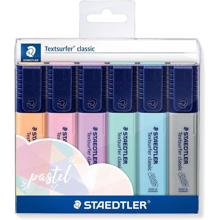 Text Surfer Textsurfer Classic, Surligneurs Pastel De Haute Qualité, Pointe Biseau ...