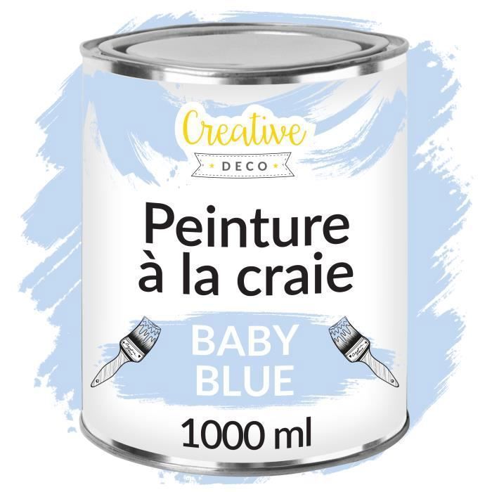 Chalk Paint Rustins 500ml - Peinture à La Craie Bleu Blenhein - Pour Meubles
