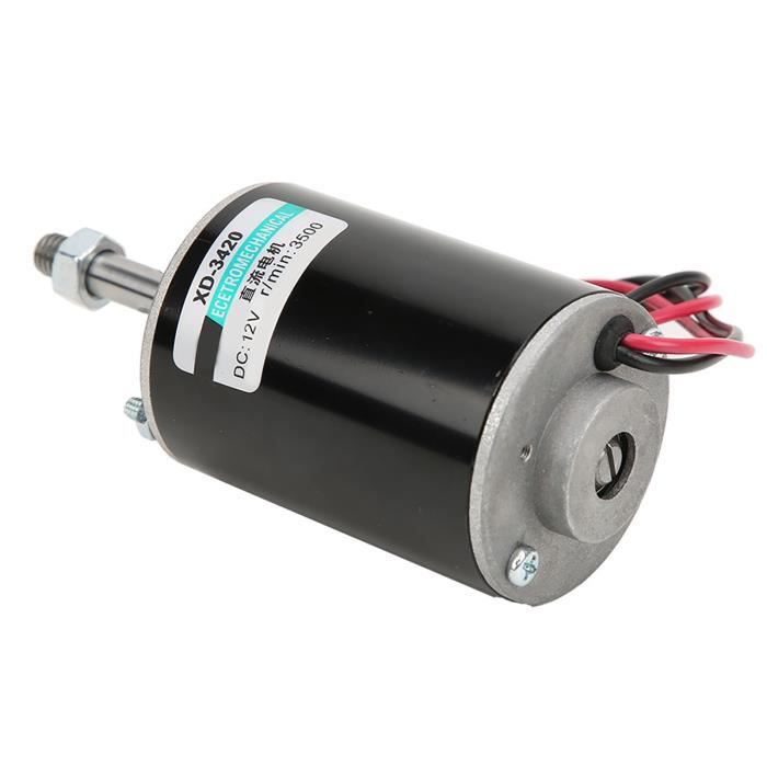 Motore Elettrico DC A Magneti Permanenti 12V 3500 RPM 30W - Reversibile CW/CCW Per Generatore Fai-da-Te, Macchina Zucchero Filato