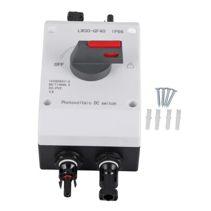 IP66 1200VDC 1000VDC 32A Interrupteur de déconnexion isolant DC PV pour énergie solaire extérieure - Chine Isolateur, DC