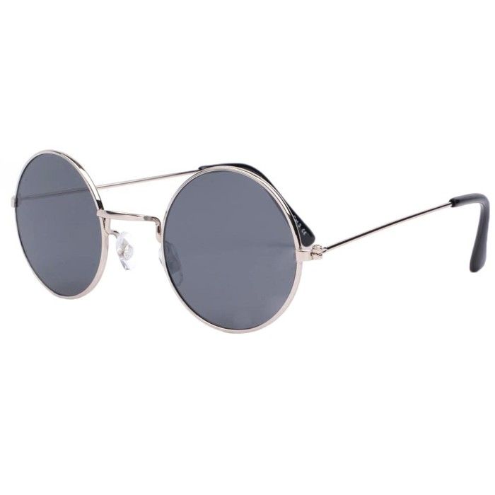 Petites lunettes de soleil rondes grises Beatly Gris Taille
