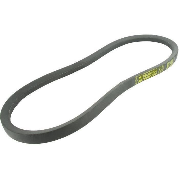 Courroie lisse trapézoïdale série B (section 17x11mm) Longueur ext: 729mm