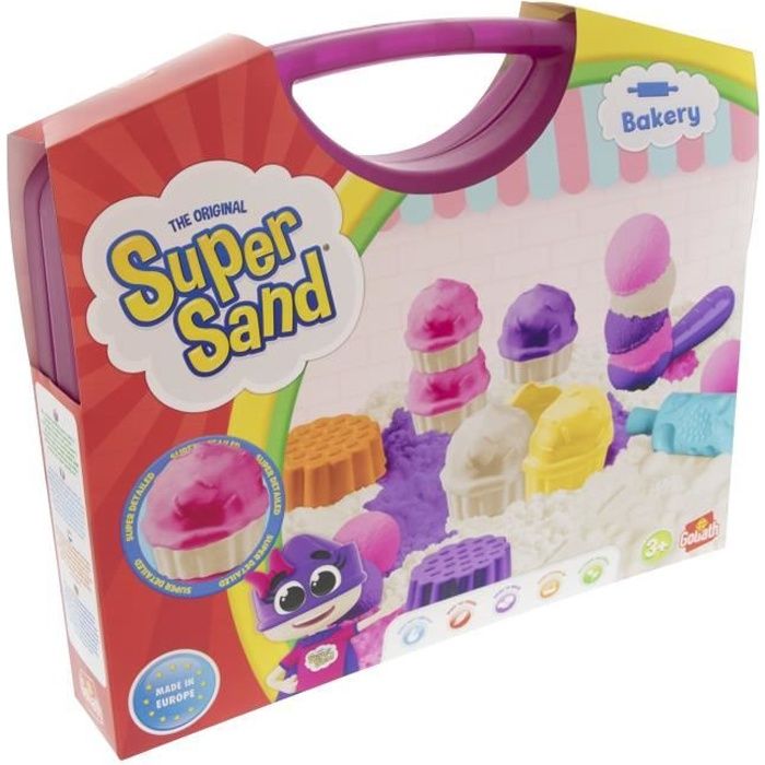 Super Sand Mallette Bakery - GOLIATH - Pour Enfant - 3 ans et plus - Espace de jeu portable