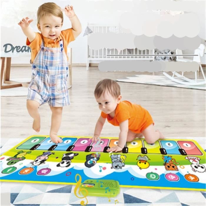 Piano Tapis Musical HEYZOEY Tapis de Danse pour Enfants Jouets Musicaux pour Bébés Enfants Filles Garçons de 1 à 5 Ans 110 x 36 cm