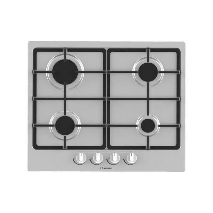 Table de cuisson à gaz Hisense GM643XF 4 zones de cuisson 60 cm Inox anti empreintes