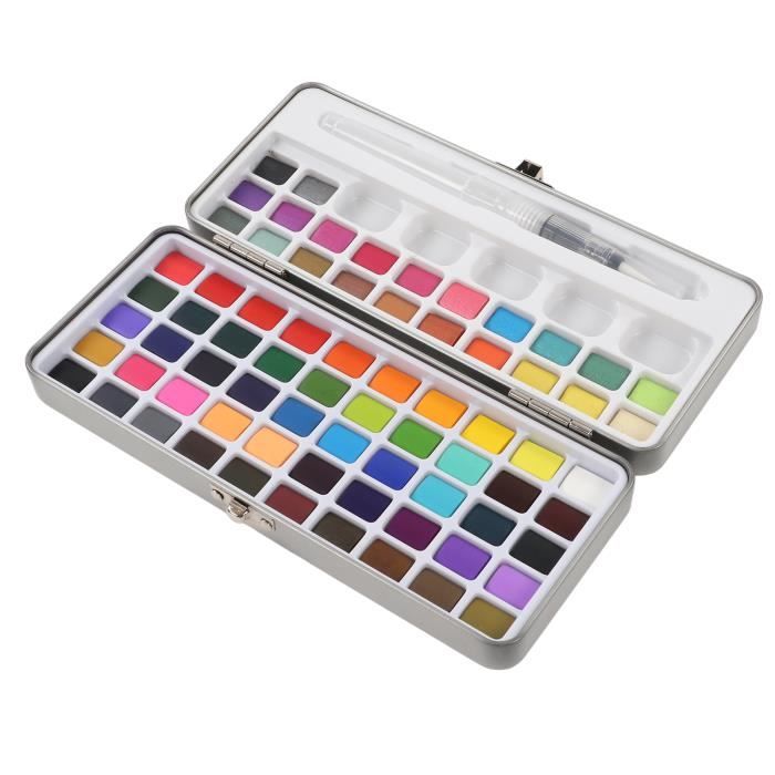 Kit Mini Aquarelle Voyage - Palette Bois 8 Grilles + Carnet