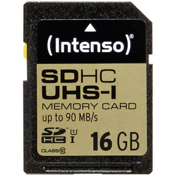 Carte mémoire SDHC Intenso Professional 16 Go Class 10 UHS-I