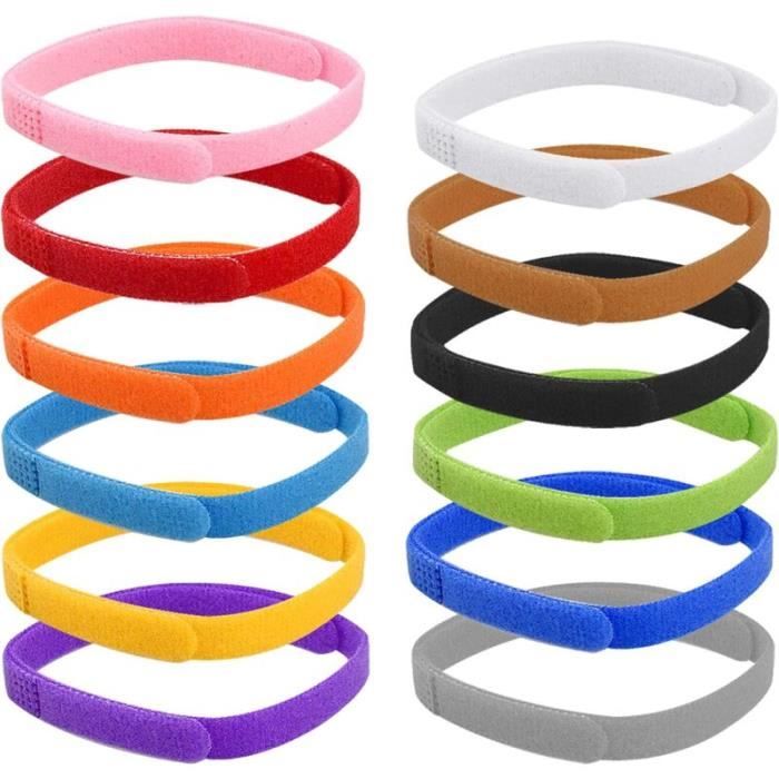 Comparer les prix de Lot 12 colliers chiot réglables avec ruban auto-adhésif pour identification chiots nouveau-nés.