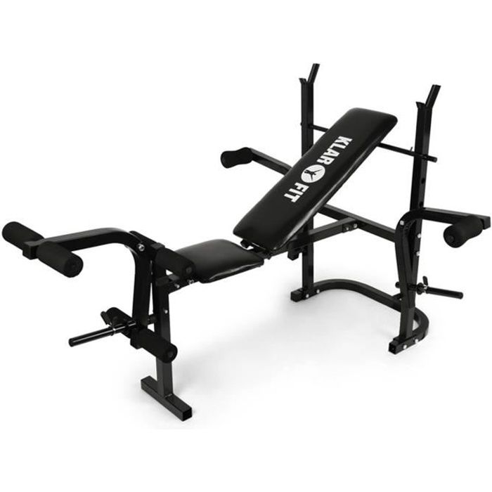 Klarfit Banc De Musculation Pour Entrainement Complet Abdominaux Fessiers Et Pectoraux Barre De Flexion Jambes Butterfly Prix Pas Cher Cdiscount