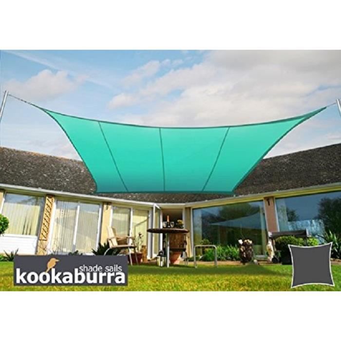 Toile D Ombrage Anti Chaleur Voile D Ombrage Turquoise Carre 5 4m Impermeable 160g M2