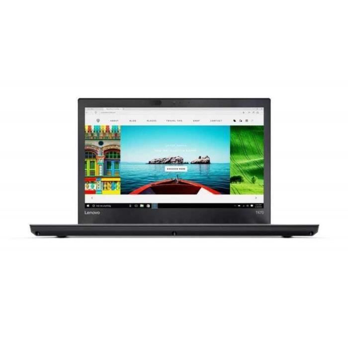 PC Portable Lenovo ThinkPad T470 - 8Go - SSD 256Go  (11033) Reconditionné - Lenovo reconditionné disponible sur Cdiscount Seconde Vie