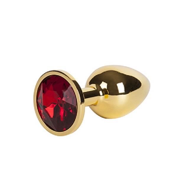 Plug Anal - PLEASURES - Mtal Dor - Stimulation Anale - Pointe Conique -  Dtail Diamant Rouge - Cdiscount Boutique Erotique