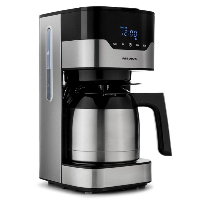 Cafetière filtre programmable avec carafe MEDION MD 18458 isotherme 1 2