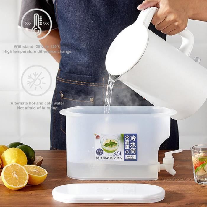 Lot De 3 Seaux En Plastique Pour Aliments De 2 L, Pichets à Huile, Bouteilles D'eau, De Lait Et De Cafe~p146707680