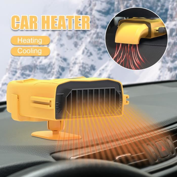 Chauffage voiture allume cigare 12V portable dégivrage des vitres