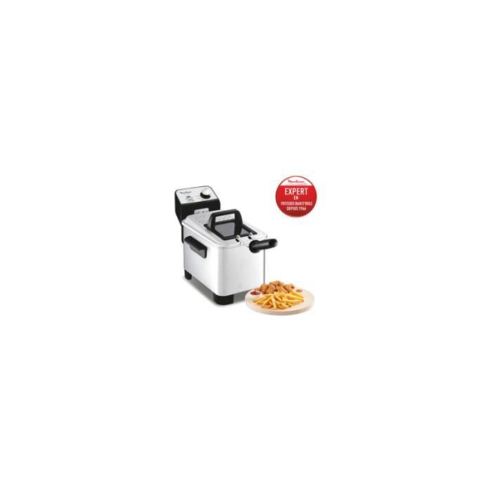 Friteuse Moulinex EASY PRO PREMIUM ZONE FROIDE 3L INOX YY5144FB