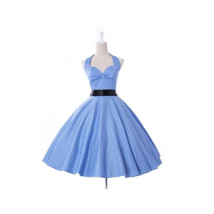 Robe vintage bleu Clearance