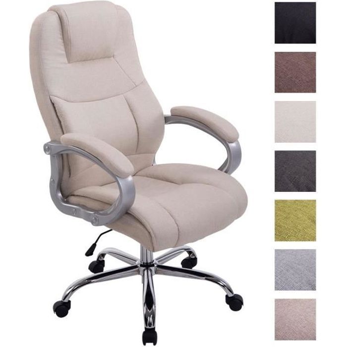 Fauteuil de bureau APOLL en tissu - CLP - XXL - Capacité de charge 210 kg - Hauteur ajustable - Chaise de chef Fauteuil de bureau APOLL en tissu - CLP - XXL - Capacité de charge 210 kg - Hauteur ajustable - Chaise de chef
