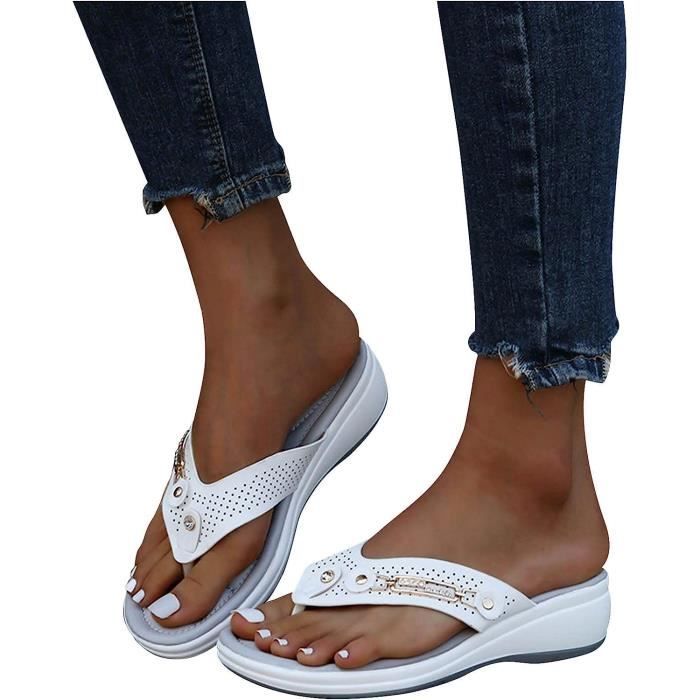 Sandales Femme Orthopédiques Confortables Sandales Pour Femmes Sandale Compensées Femme Été Confortable Orthopedique Chaussure Nu Sandales Compensees Femme Sandales Femme été Confortable Orthopédique