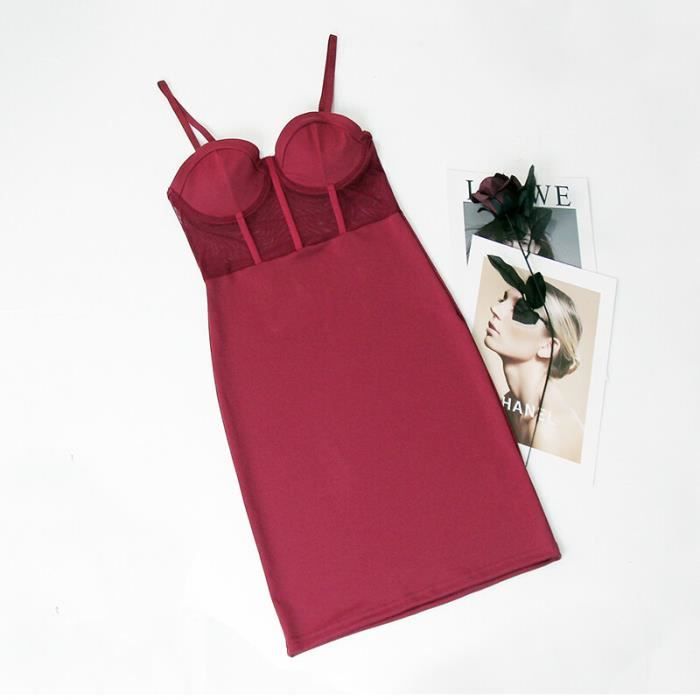 Sous-vêtements Galbants Pour Femme - Corset Gainant Sous Robe Amincissant Pour Rehausser Les Fesses - Col - Noir - Taille L