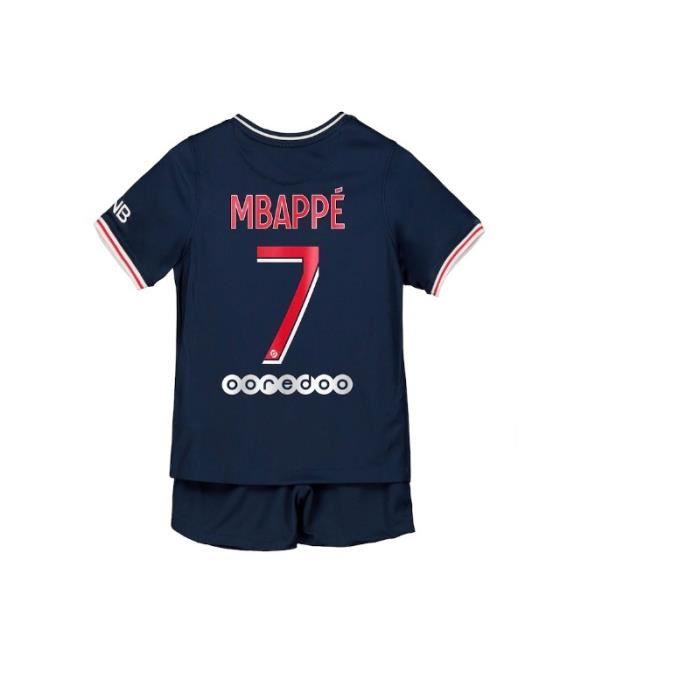 N°7 Collection Officielle Taille Enfant PARIS SAINT-GERMAIN T-Shirt PSG Kylian MBAPPE