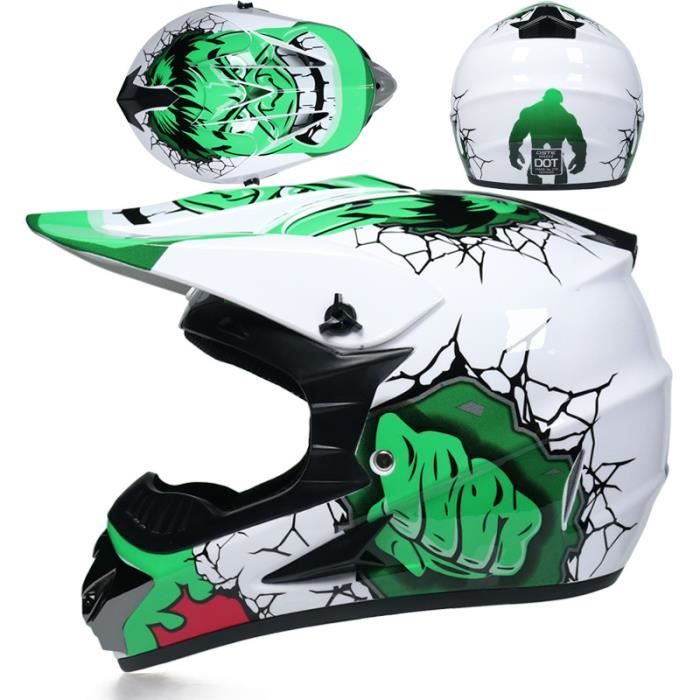 Professionnel Course Motocross Casque Hors Route Casque Moto Capacete Moto Casco Tout Terrain Dessin Anime Enfants Moto Casque Cdiscount Auto
