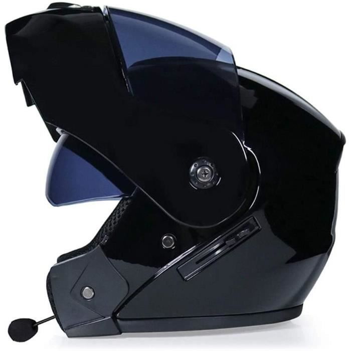 Casque de Moto Bluetooth Casque Modulable Moto Casque intégral Full Face Racing Casque de Moto ECE Homologué Scooter de vélomoteur