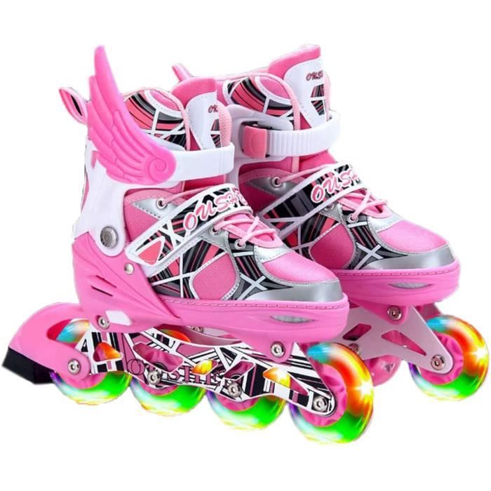 Patins à Roulettes Quad Osprey Enfant - Rose - Taille S (10-12) - Réglables - Dès 5 Ans