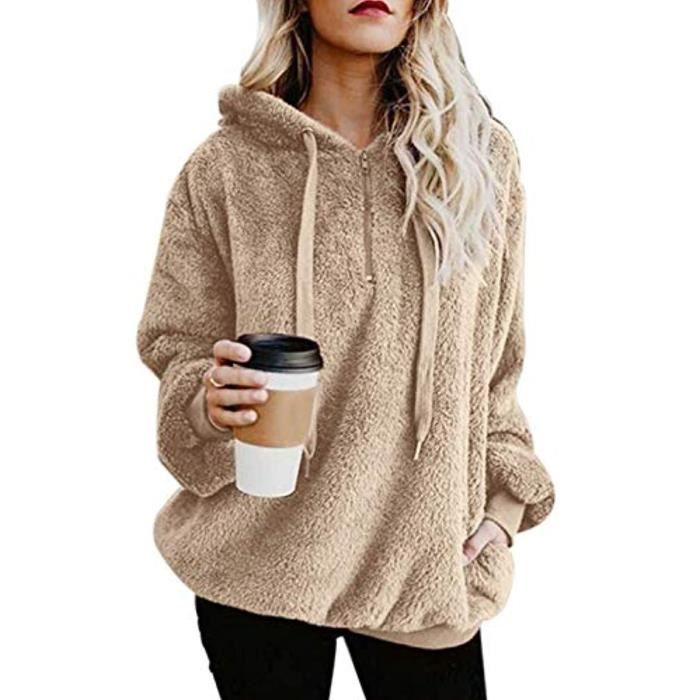 Sweat à Capuche Pour Femmes Oversize Sweatshirts Automne
