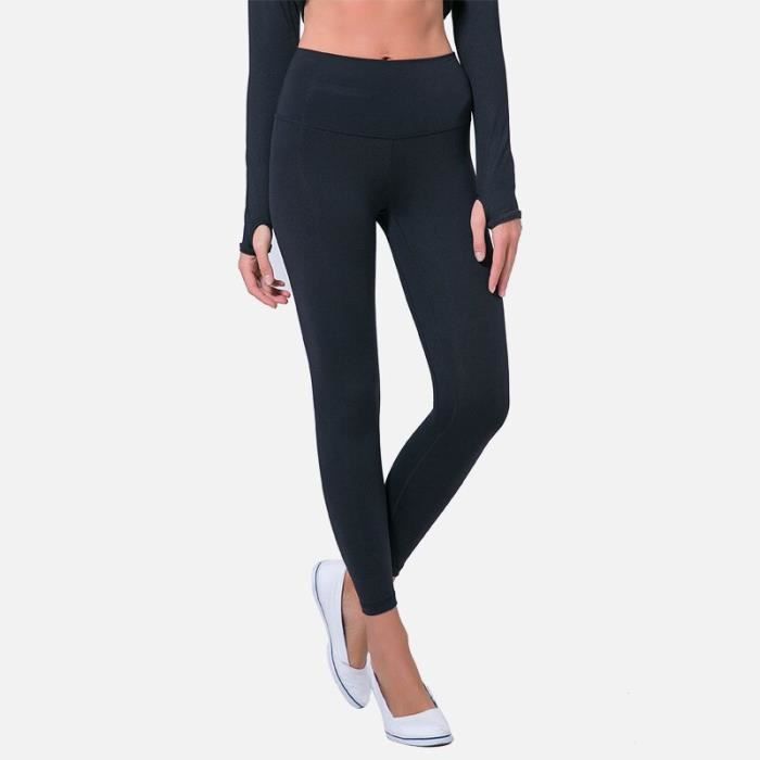 Pantalon Yoga Femme Taille Haute Croisée V - Leggings Push Up Élastique Poches - Pilates Fitness Jogging