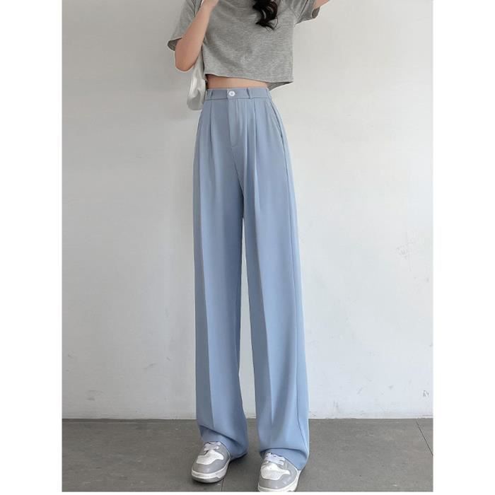 Pantalon Jogging Femme Bas Large Avec Poches | Pantalon De Sport Décontracté Pour Running, Fitness, Yoga | Tissu Polaire Doux