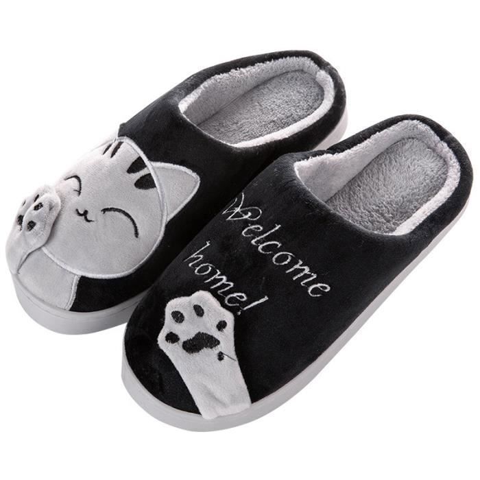 Pantoufle chat homme 2025