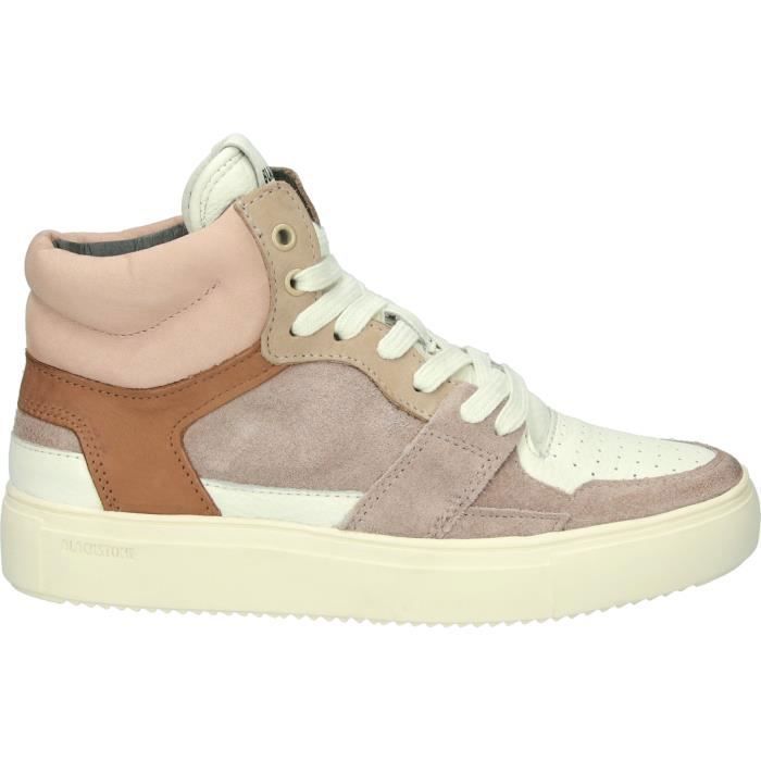 Baskets montantes femme Blackstone Keyla YL52 bone brown 39 Daim Nubuck Lacets Plat Bone brown Cdiscount Chaussures