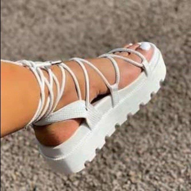 Sandale lacet plateforme cheap