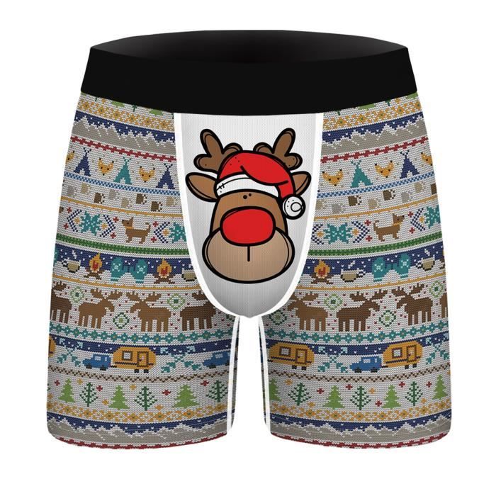 Boxer shorty Boxer dr le d arbre de No l pour hommes p re No l